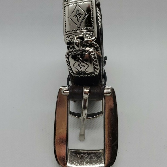 Vintage Genuine Leather Skinny Belt Waist 35" - Picture 3 of 3